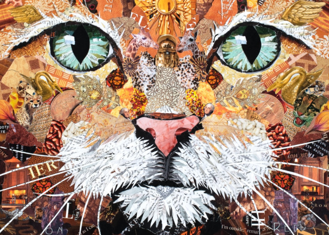 ACEO Orange Tabby Cat Giclee Print Collectible Miniature Art Card Gift