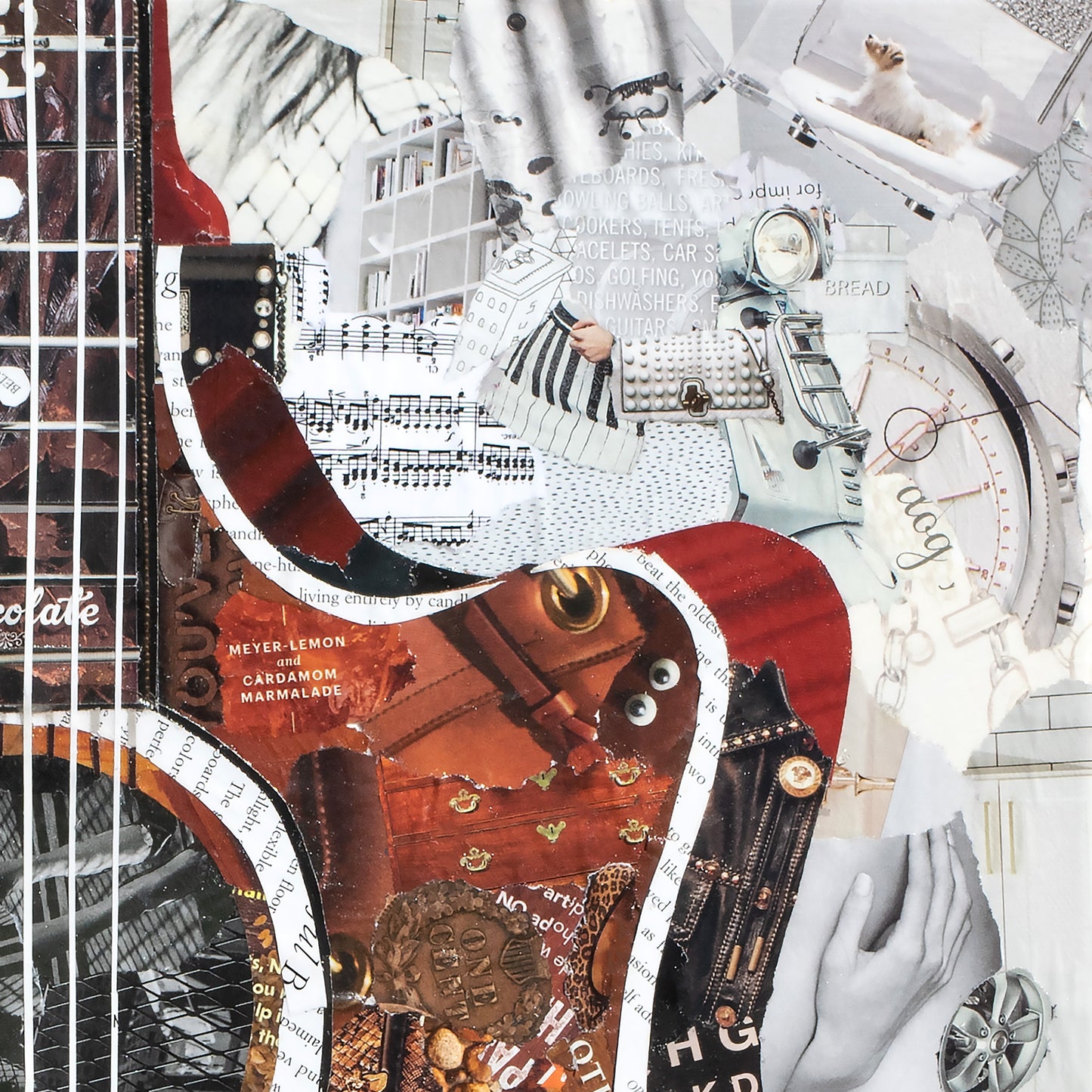 Acoustic Guitar Collage