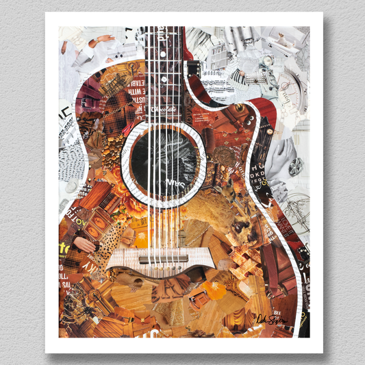 Acoustic Guitar Collage