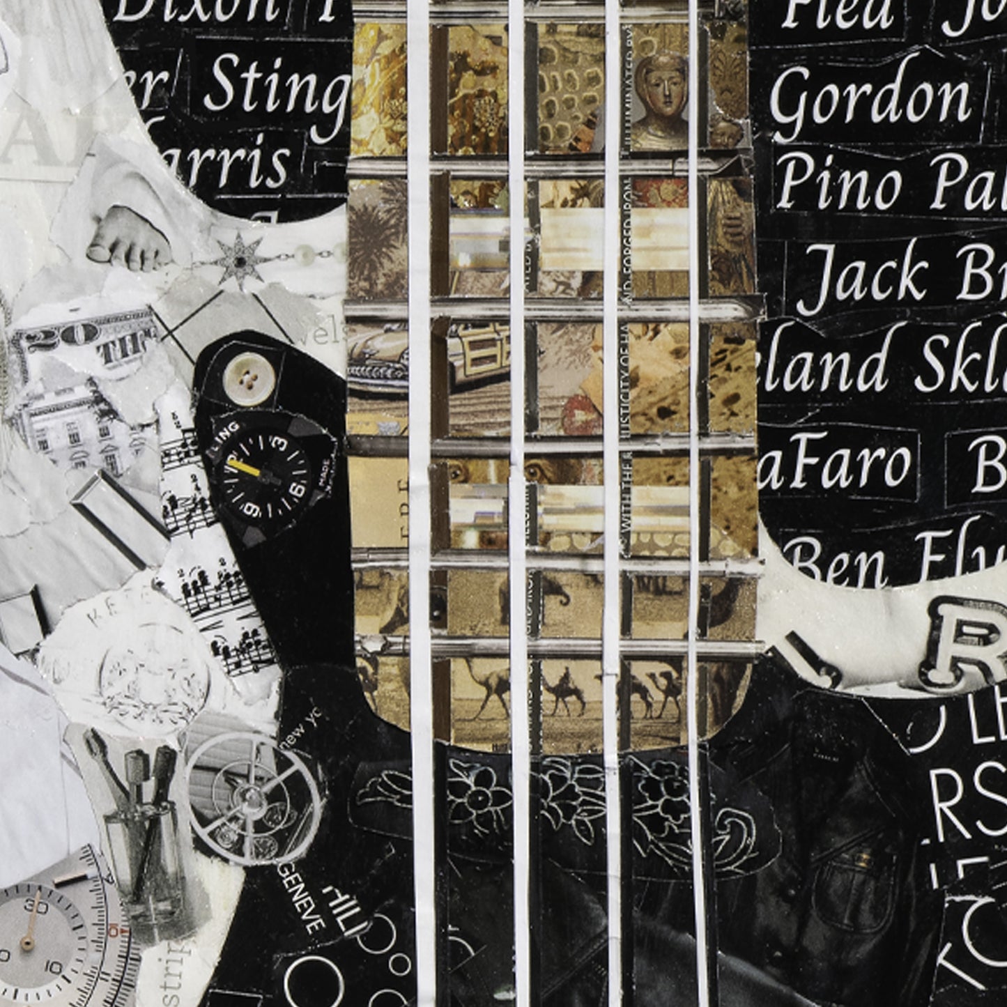 Fender Bass Jazz Guitar Collage