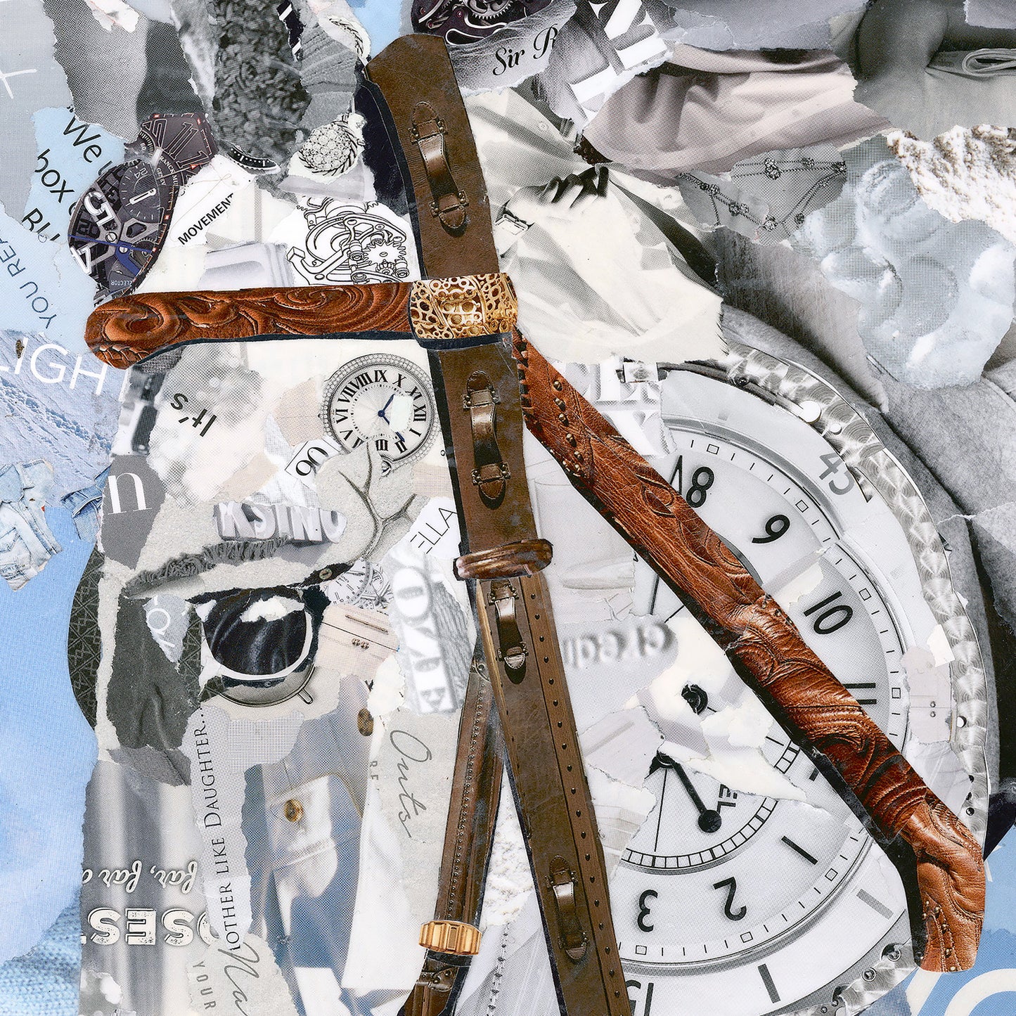 "Flying" Jumping Horse Collage