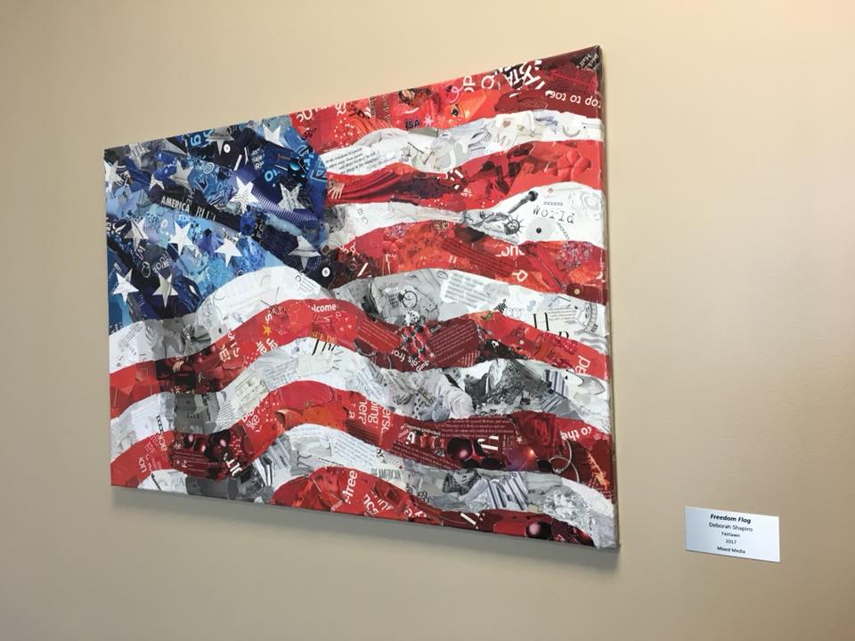 Freedom Flag Collage at Stark State Workforce Center in Akron