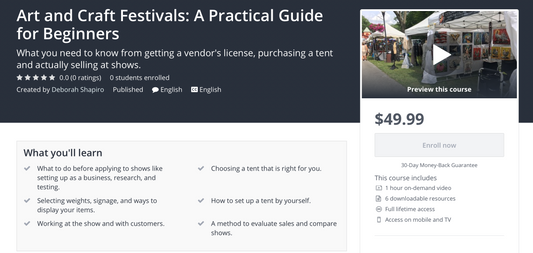 How to sell at Art and Craft Festivals