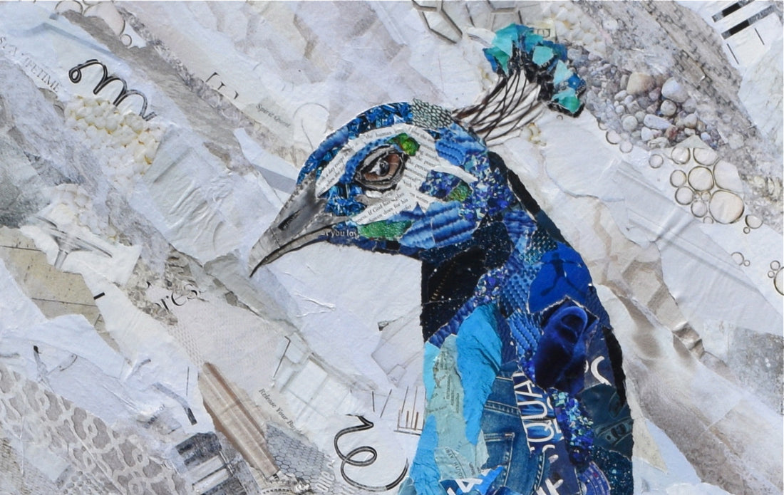 Peacock Face Collage