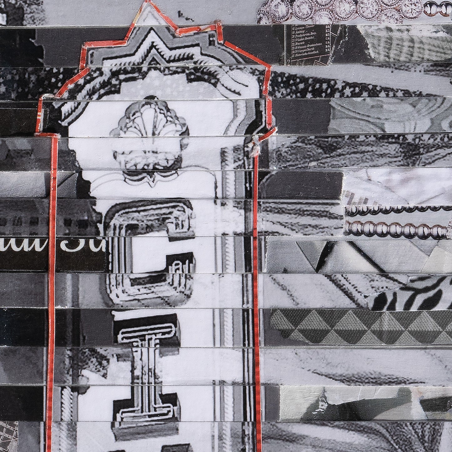 Akron Civic Theater Mixed Media Collage