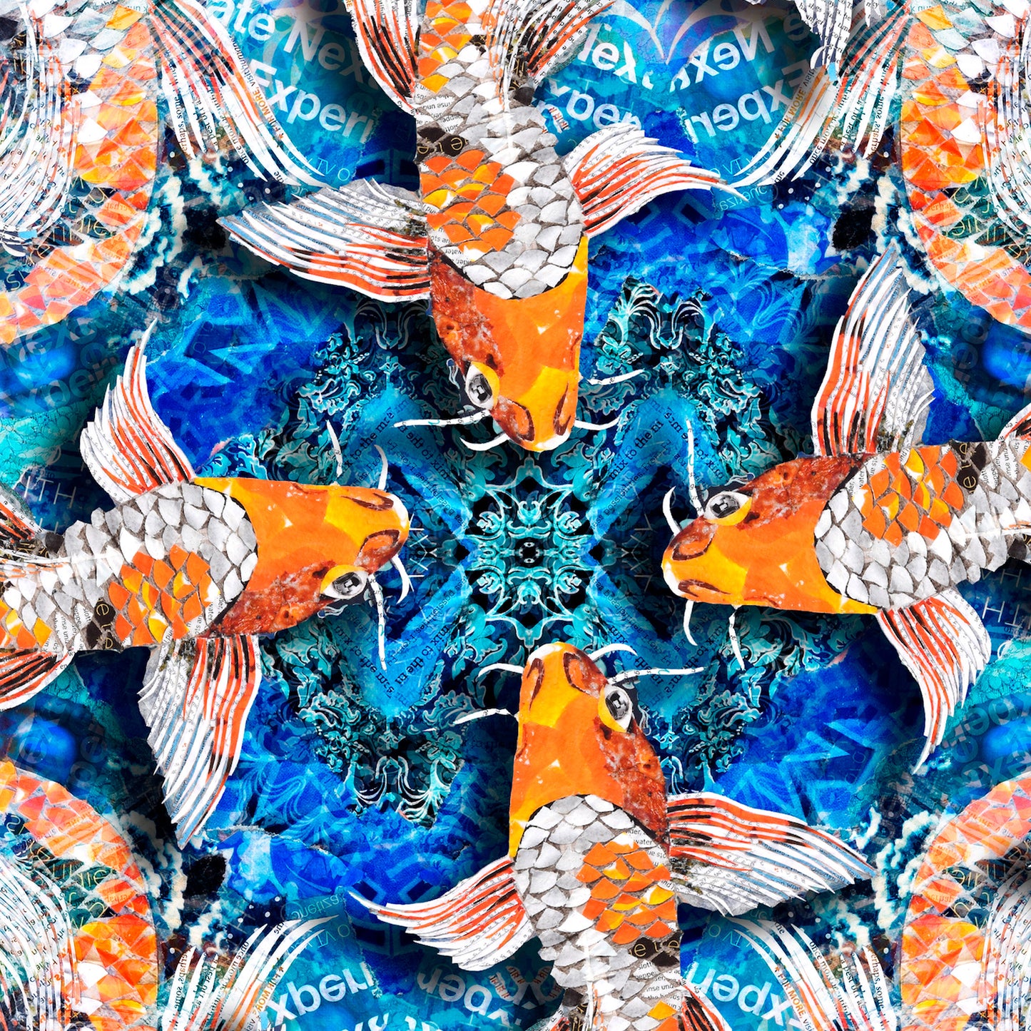 Mandala of Koi Fish
