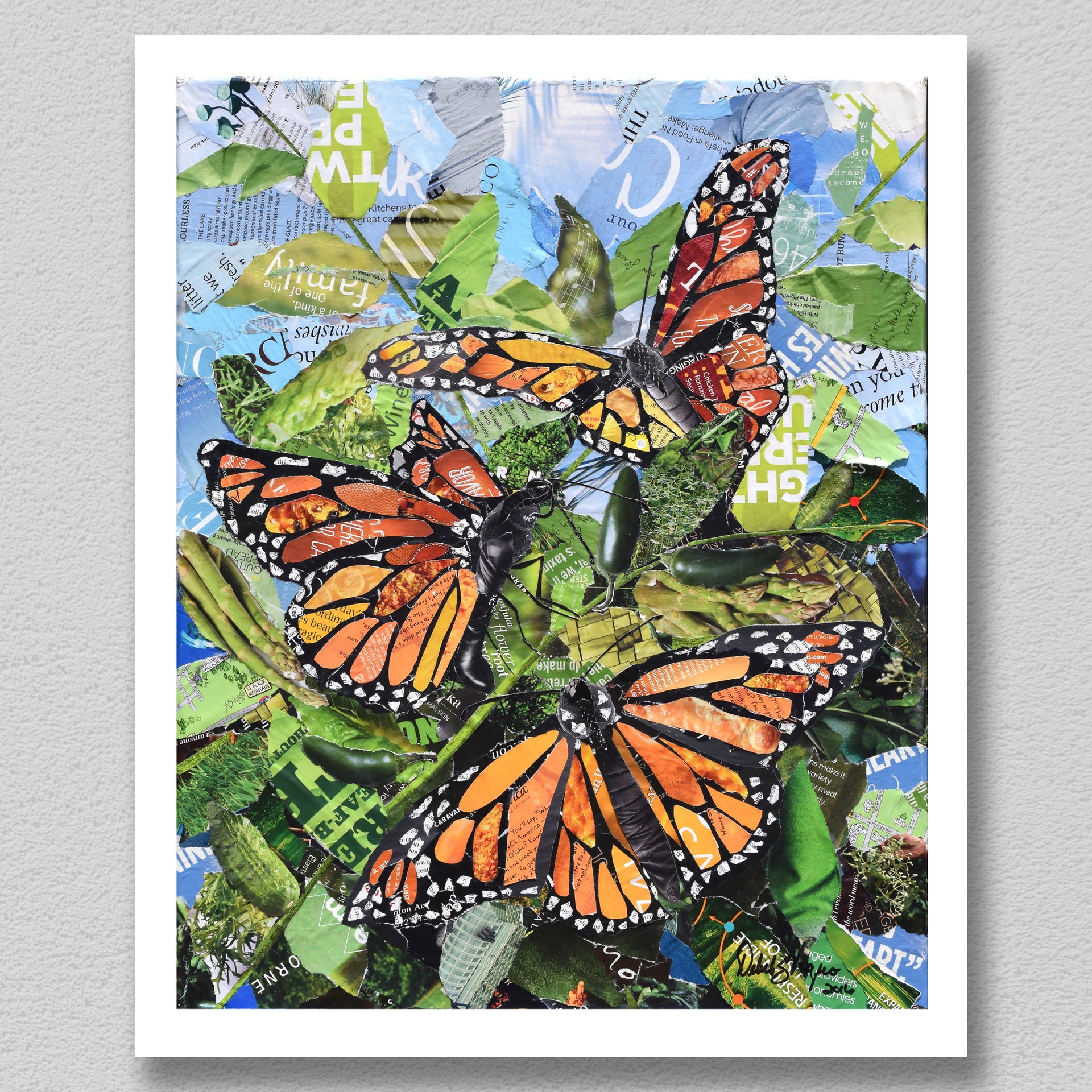 Blue Monarch Butterfly - art by lo - Paintings & Prints, Animals
