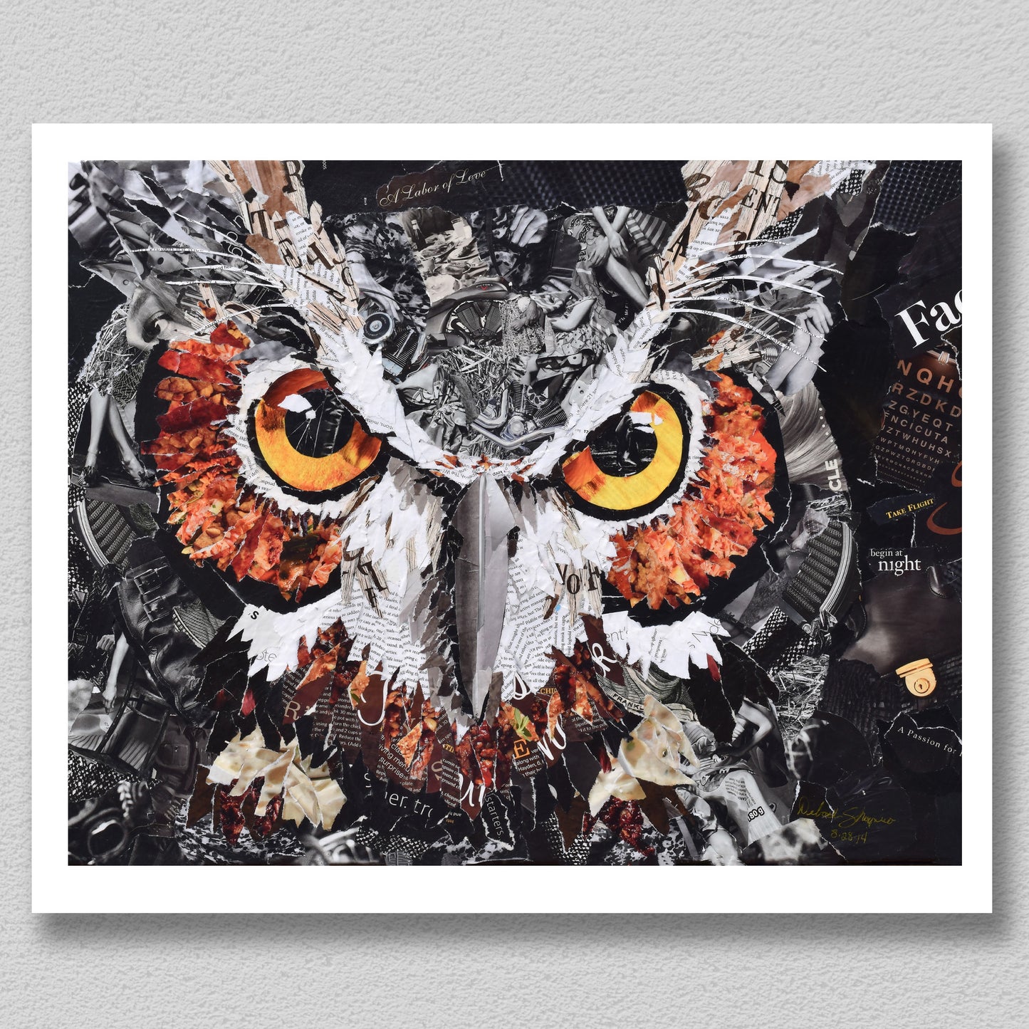 Whoo's There Owl Collage