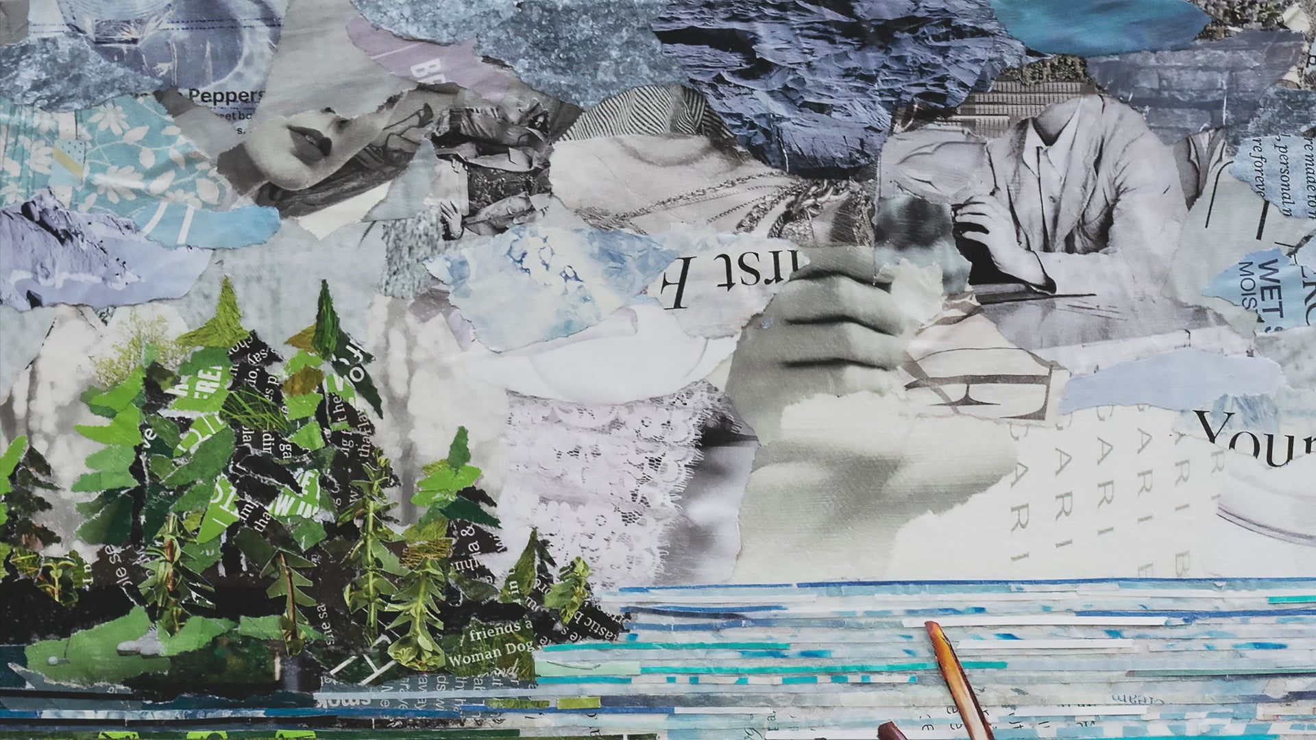Row boat made from Magazine Paper – Deborah Shapiro Art