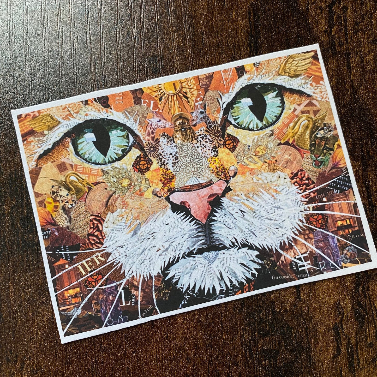 ACEO Orange Tabby Cat Giclee Print Collectible Miniature Art Card Gift