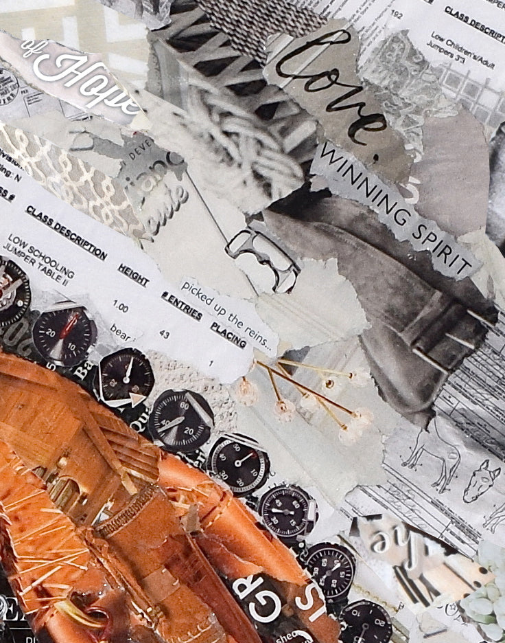 recycled art from magazines