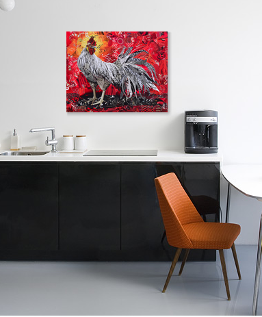 rooster wall art